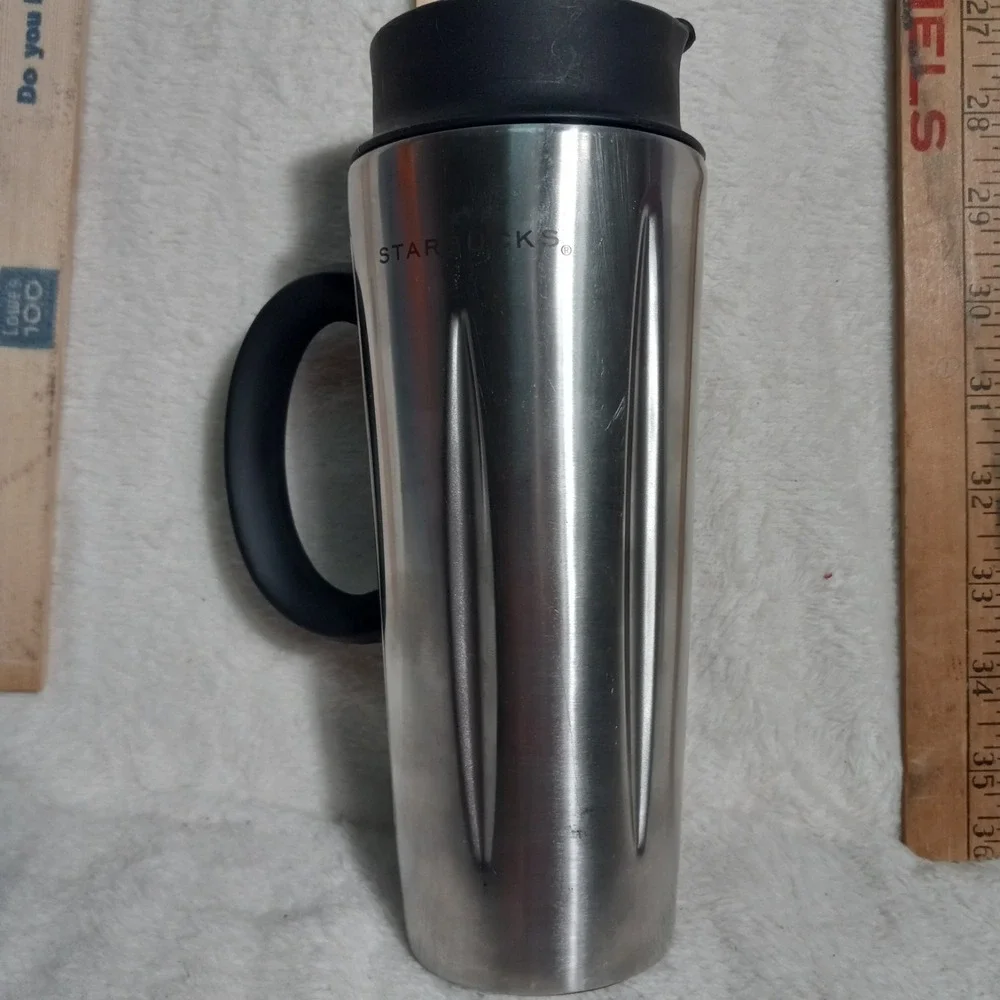 Starbucks Barista Stainless Steel Solo Coffee French Press Travel Mug 16 oz 2003